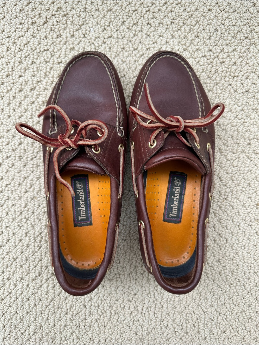 Vintage Timberland 2-eye classic Leather Boat Shoe
